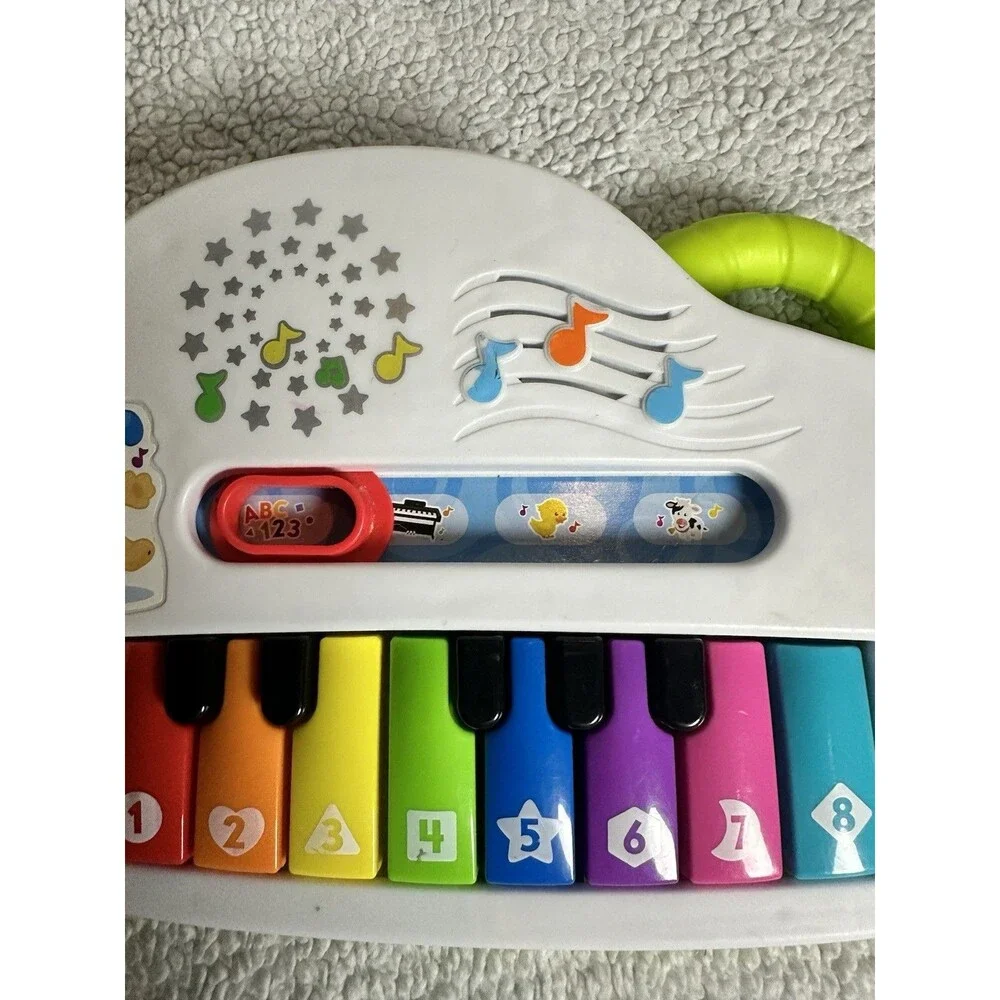 Fisher Price Laugh & Learn Silly Sounds Light Up Piano WORKS Alphabet Colors